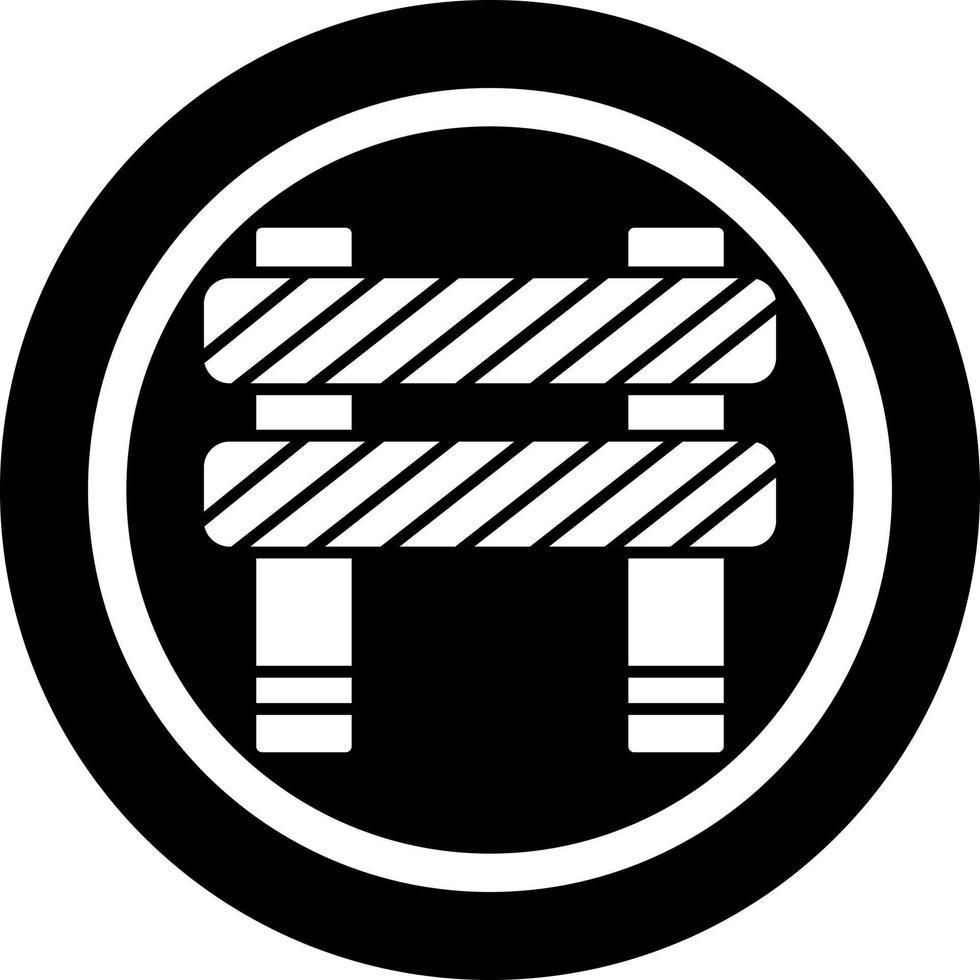 Unique Barrier Vector Icon