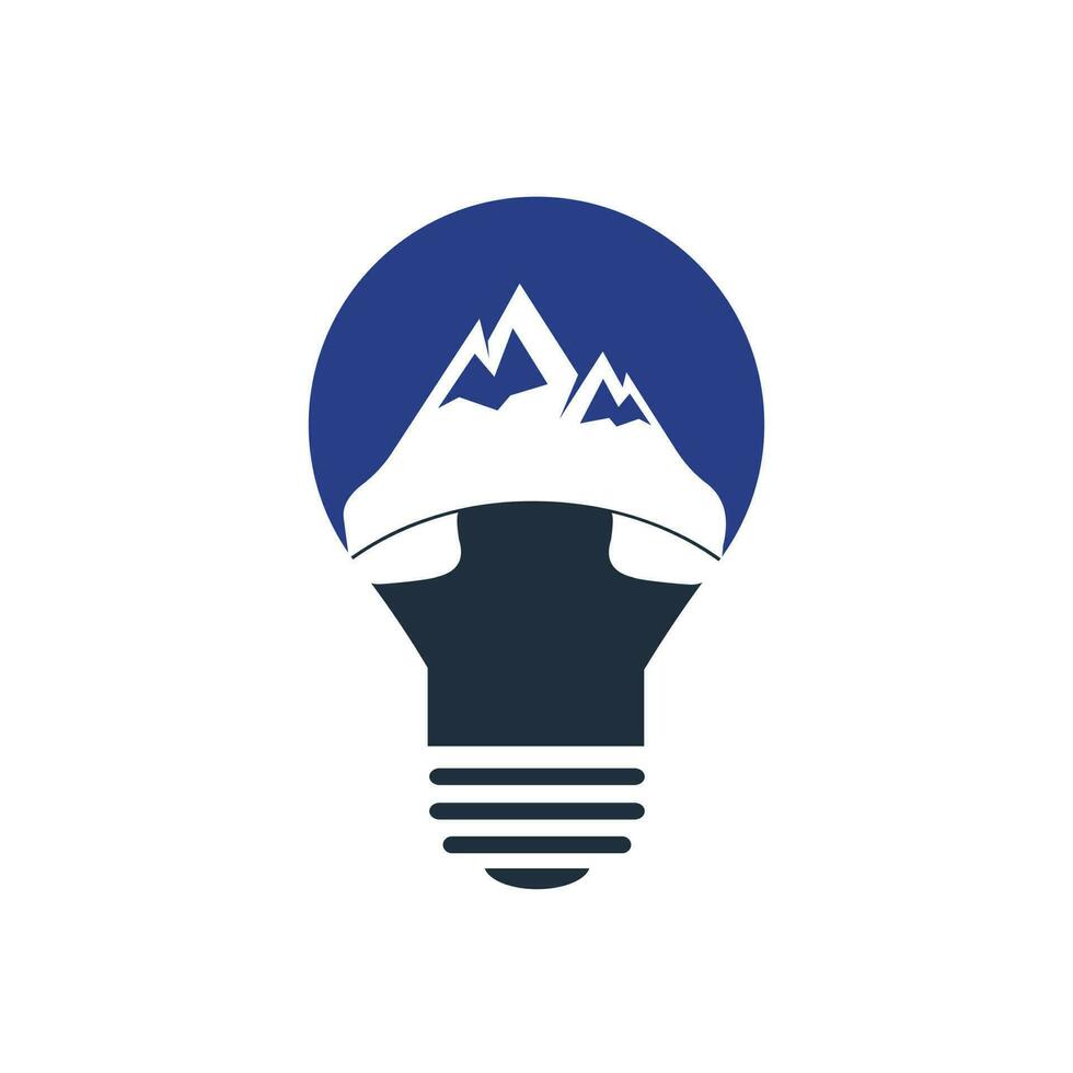 Mountain call vector logo design template. Handset with mountain icon logo design.