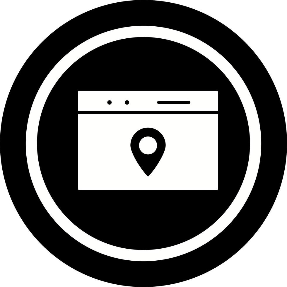 Unique Location Web Advertising Vector Icon