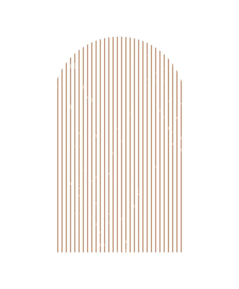 Boho style geometric design elements. Abstract shapes with texture. Neutral terracotta wall decor, cover, print, card, branding designs. vector