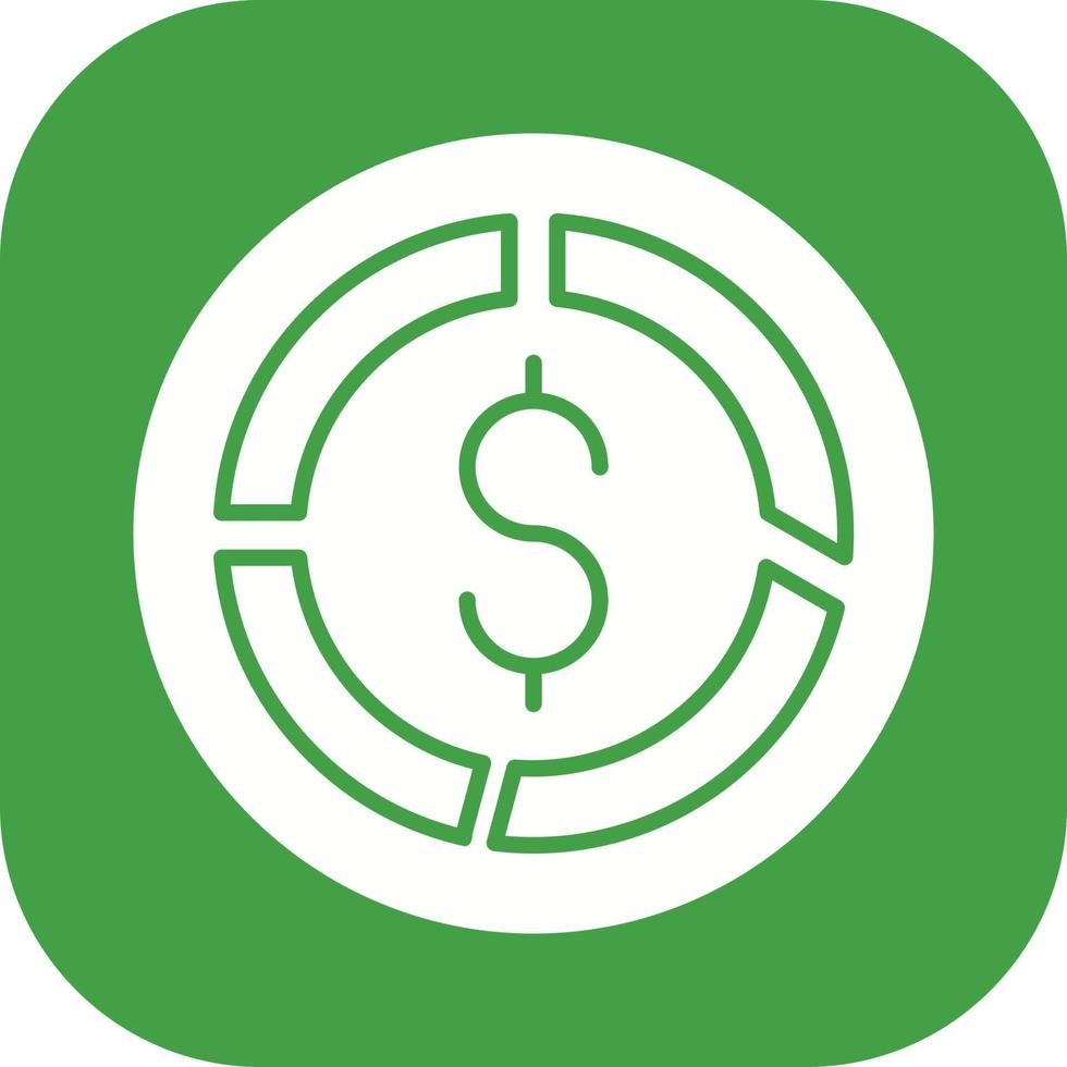 Pie Chart Unique Vector Icon