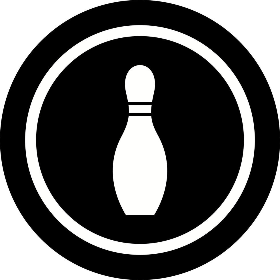 icono de vector de pin de bolos único