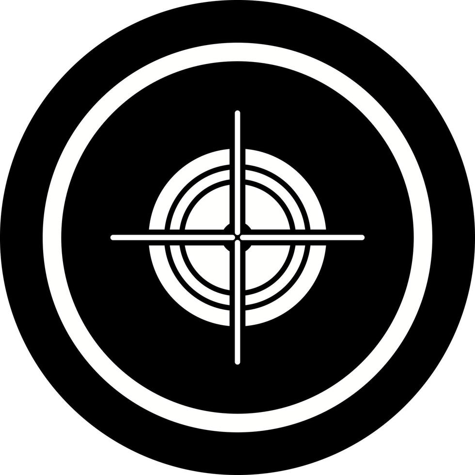 Unique Target Vector Icon