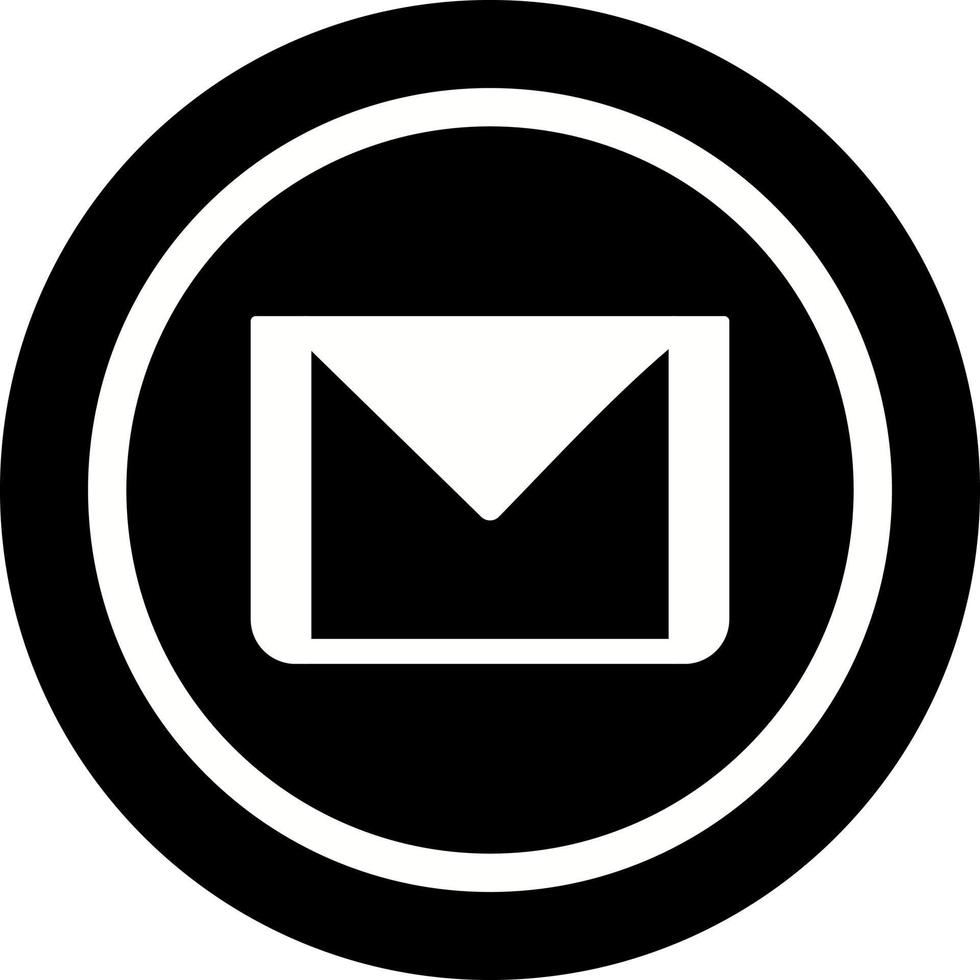 icono de vector de correo electrónico único