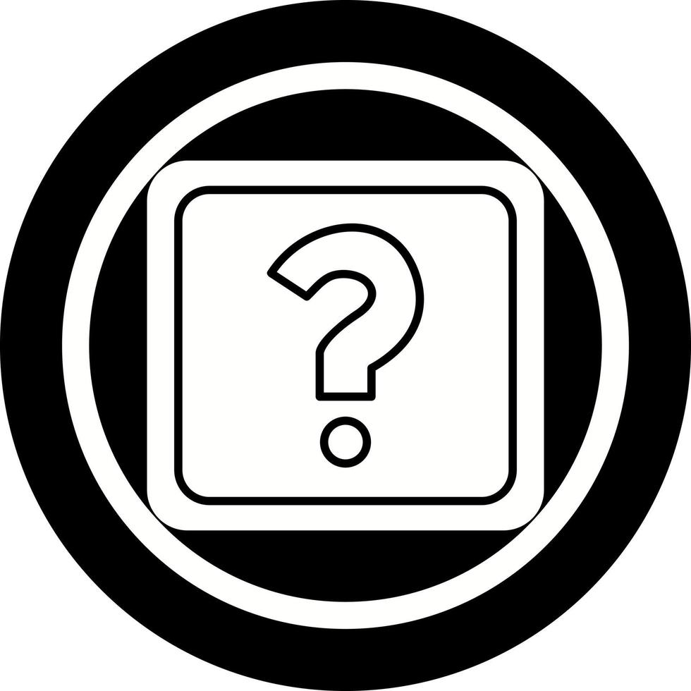 Unique Question Mark Vector Icon