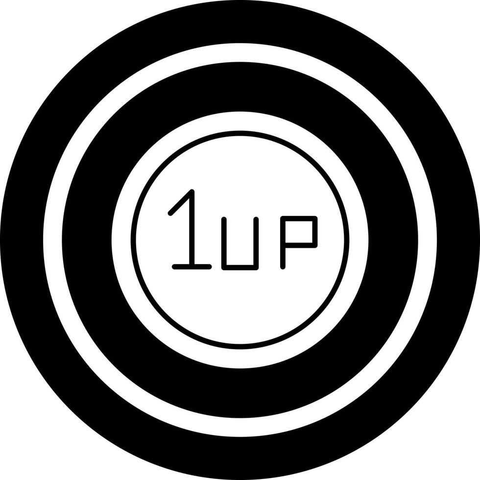 Unique 1UP Vector Icon