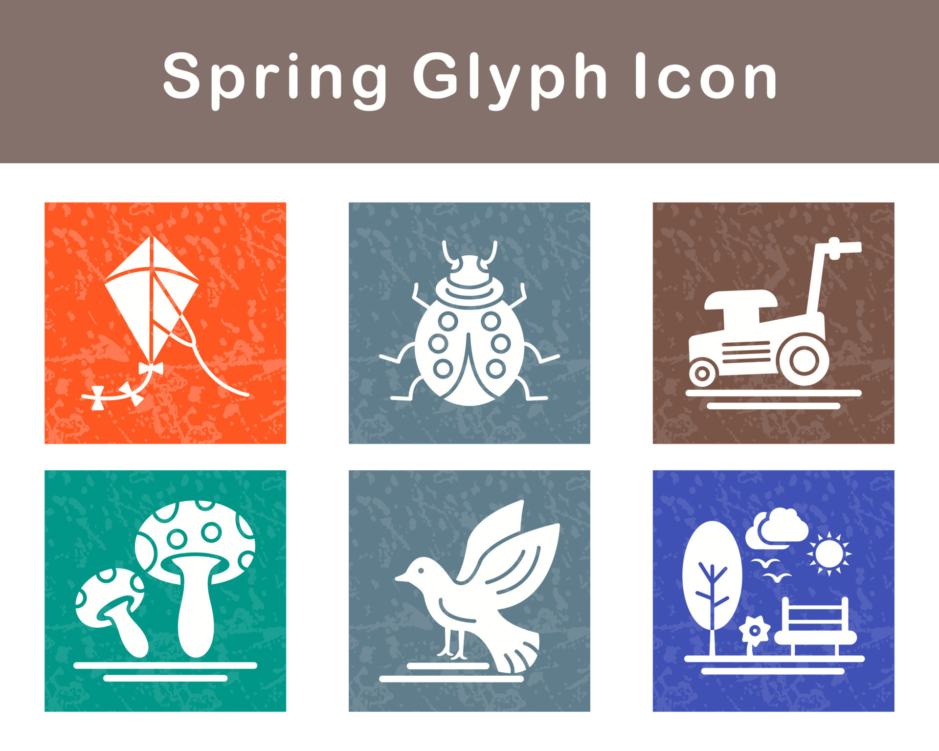 Spring Vector Icon Set 21404696 Vector Art at Vecteezy