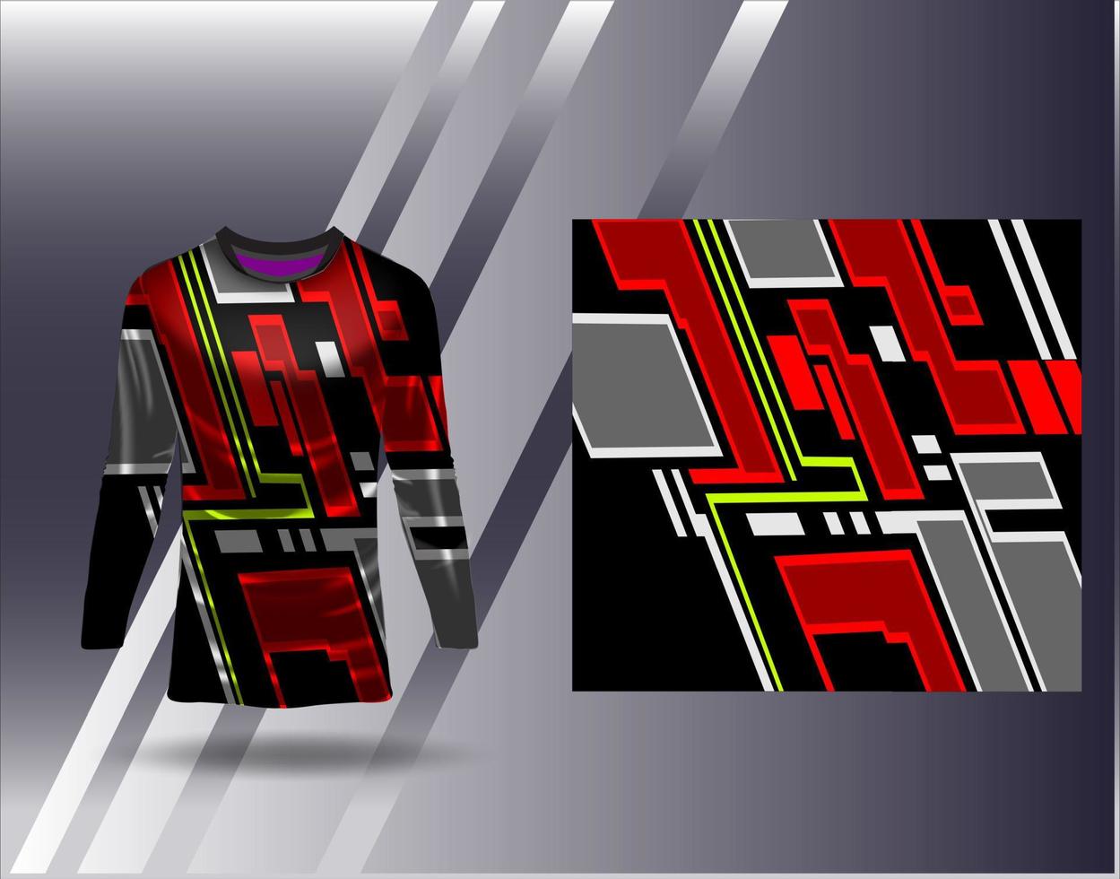 Tshirt sports design for racing  jersey  cycling  football  gaming vector