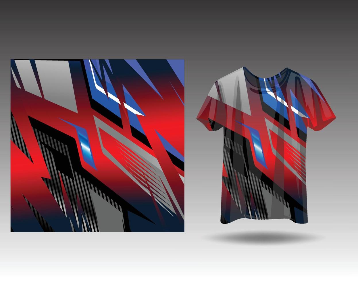 Tshirt sports design for racing  jersey  cycling  football  gaming vector