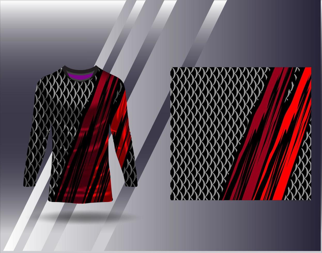 Tshirt sports design for racing  jersey  cycling  football  gaming vector