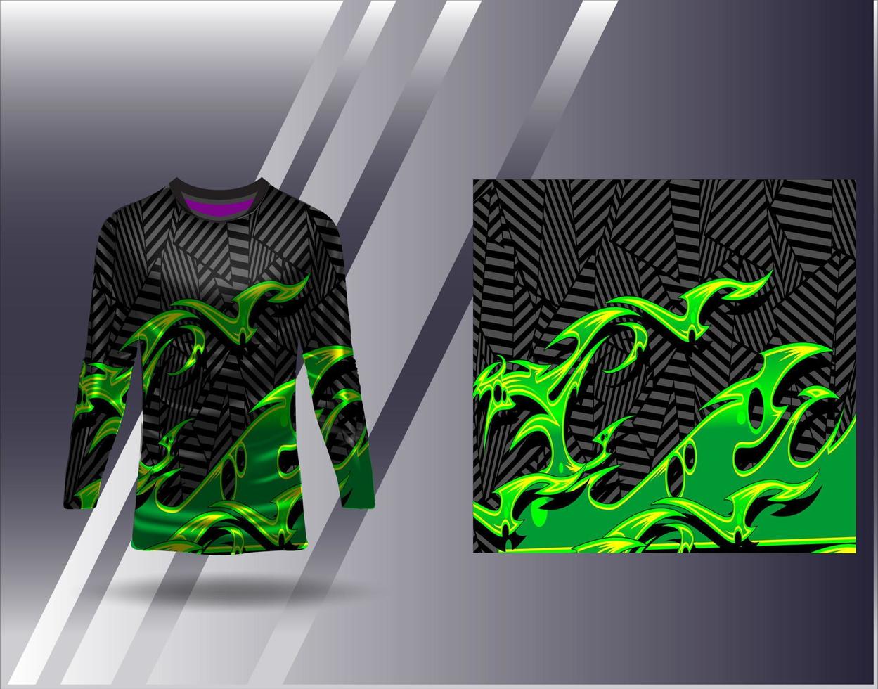 Tshirt sports design for racing jersey cycling football gaming vector
