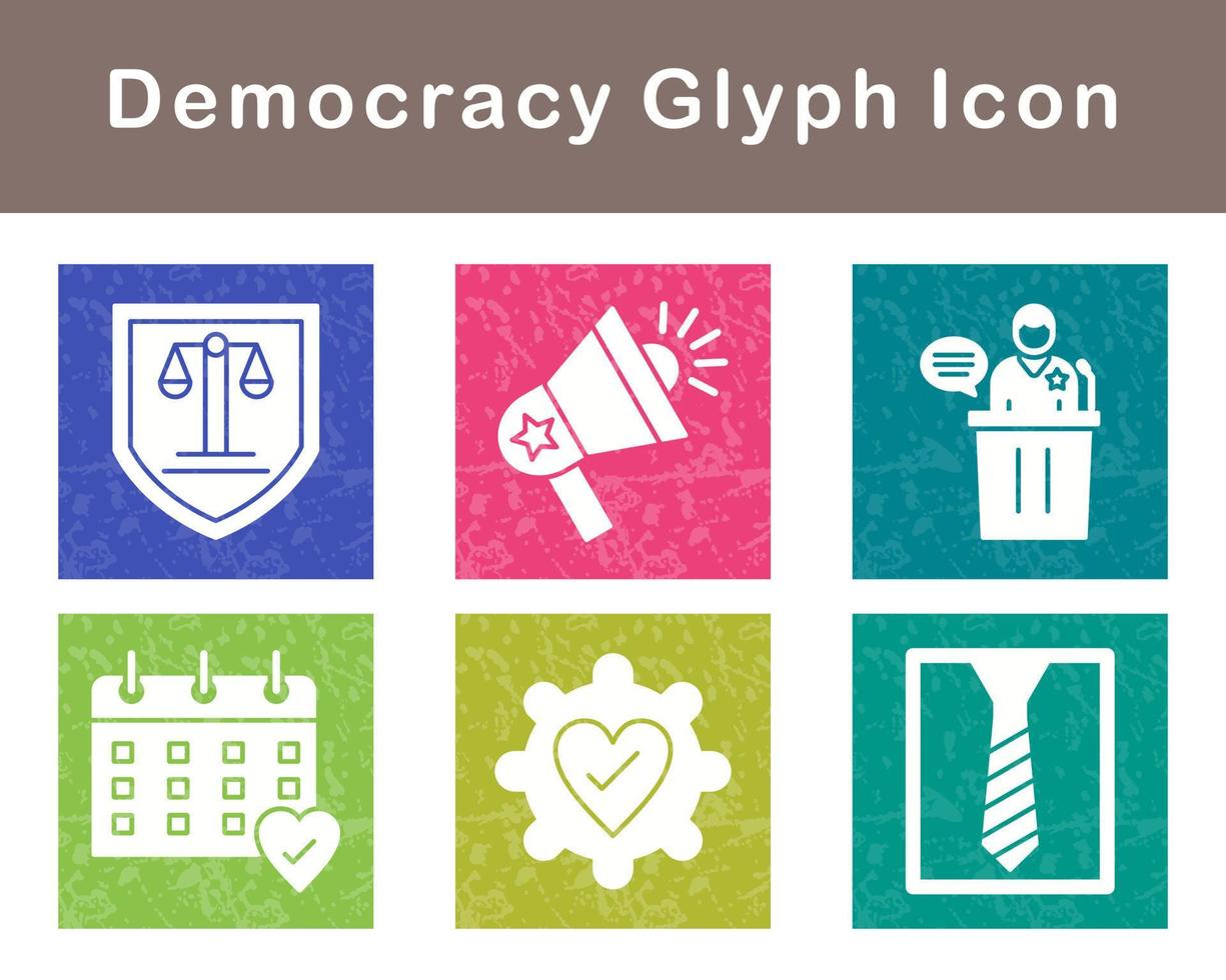 Democracy Vector Icon Set