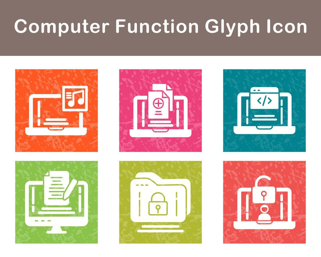 Computer Function Vector Icon Set 21404827 Vector Art at Vecteezy