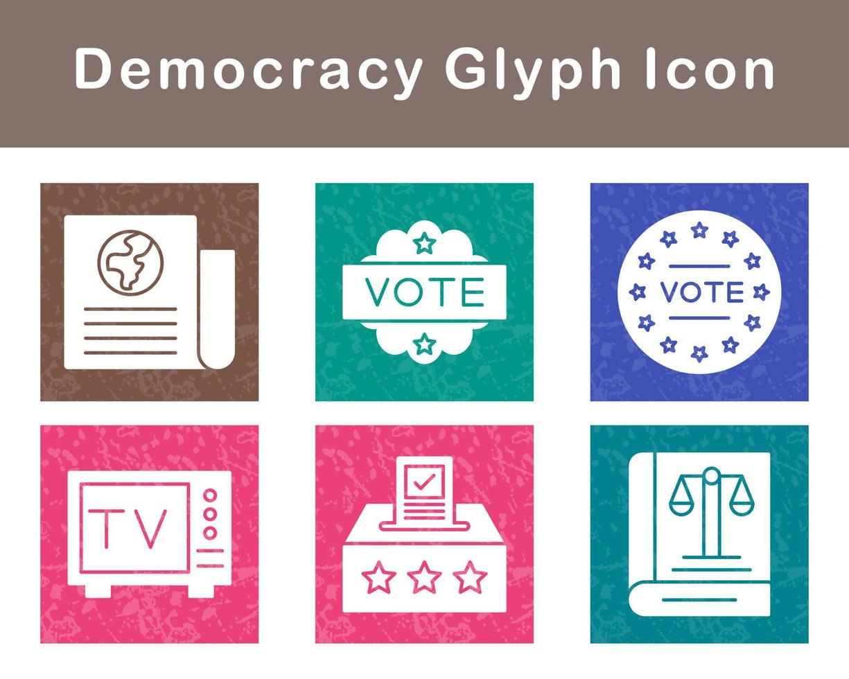 Democracy Vector Icon Set