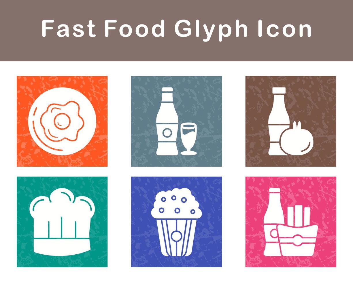 Fast Food Vector Icon Set