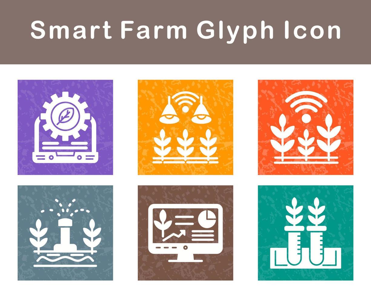 Smart Farm Vector Icon Set