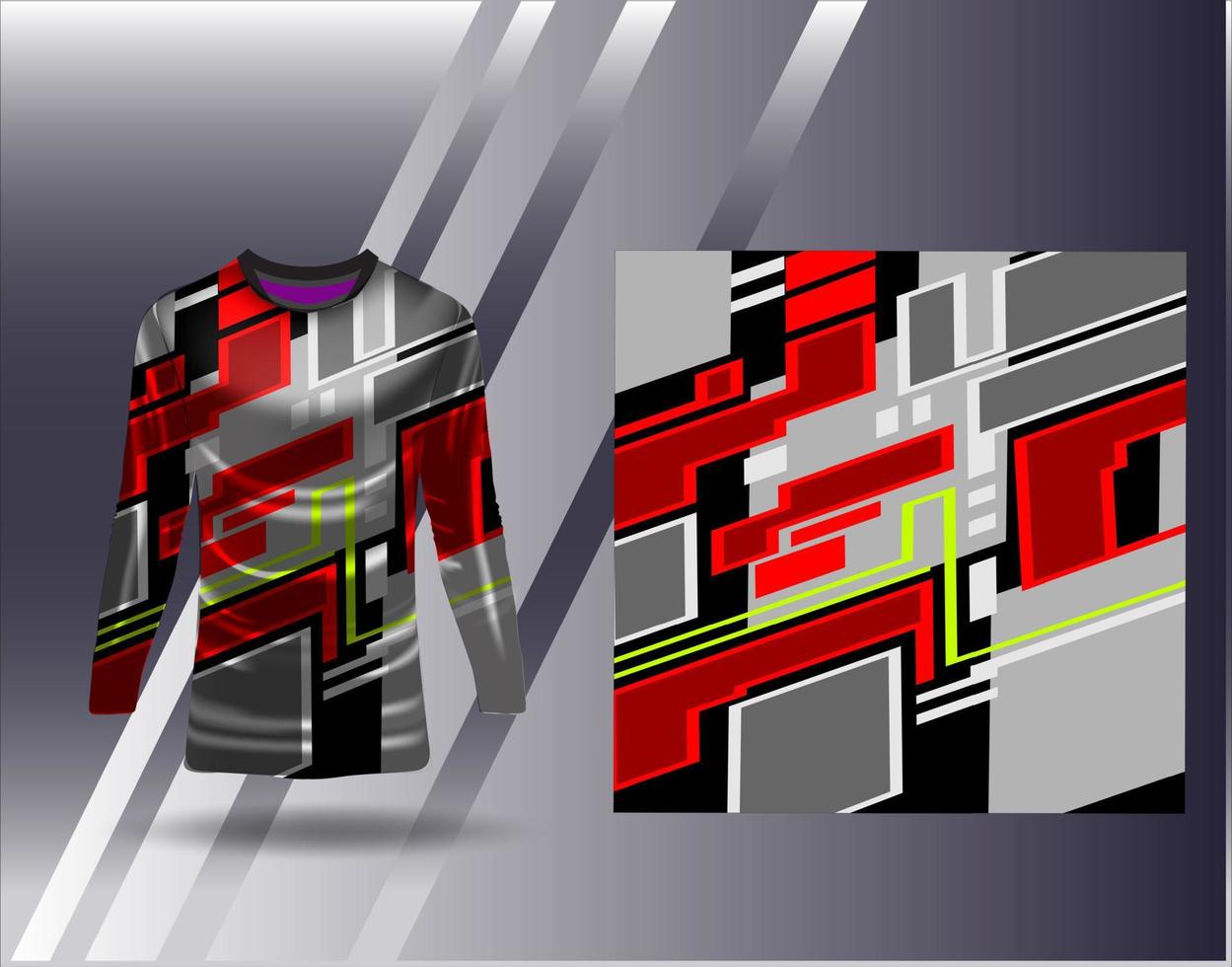 Tshirt sports design for racing  jersey  cycling  football  gaming vector