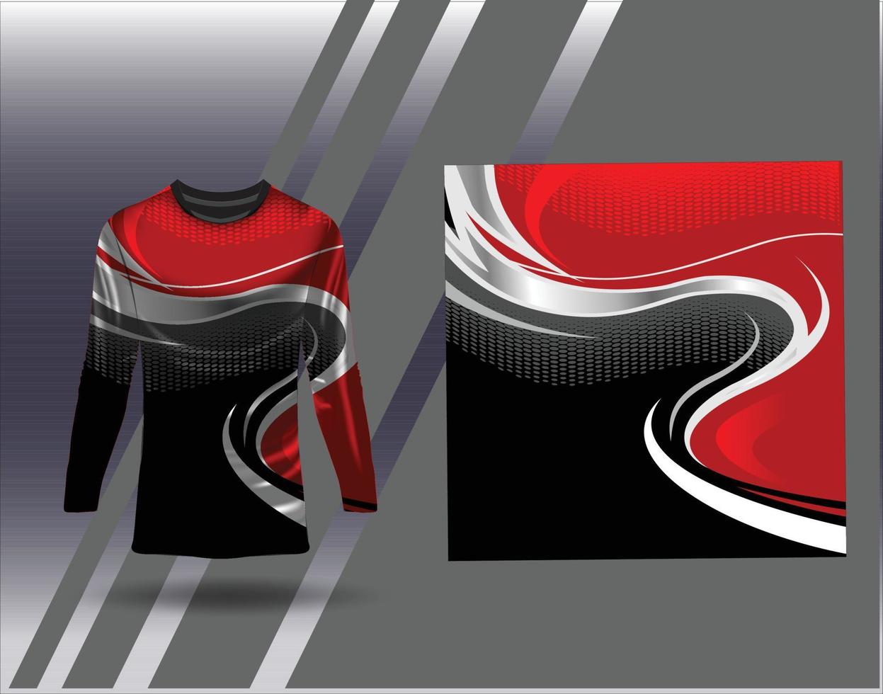 Tshirt sports design for racing  jersey  cycling  football  gaming vector