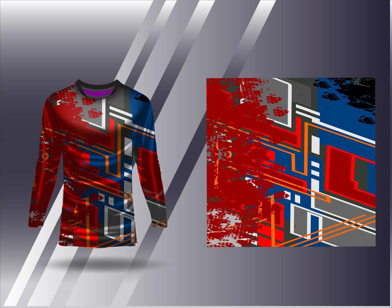 Tshirt sports design for racing jersey cycling football gaming vector