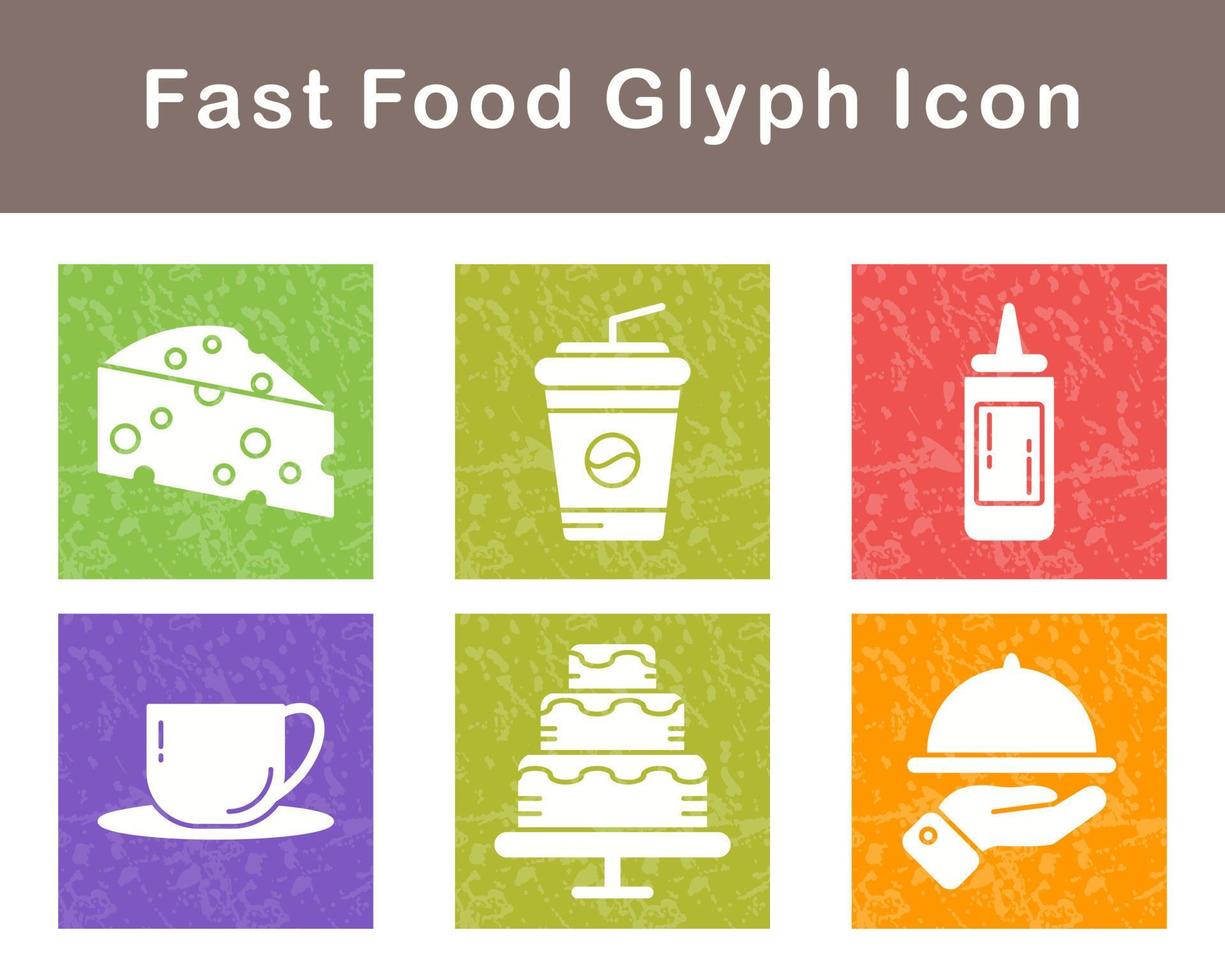 Fast Food Vector Icon Set