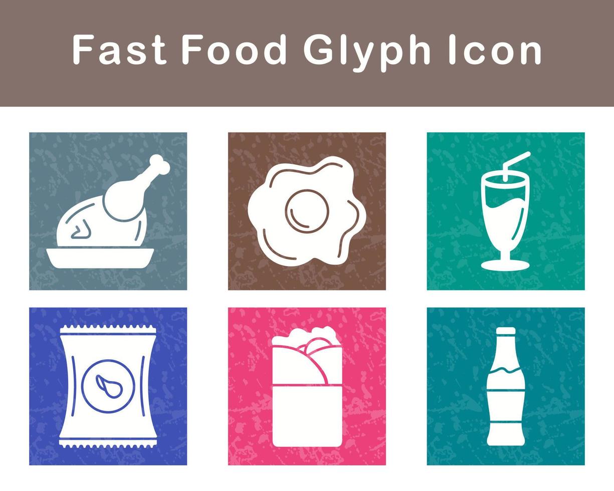 Fast Food Vector Icon Set