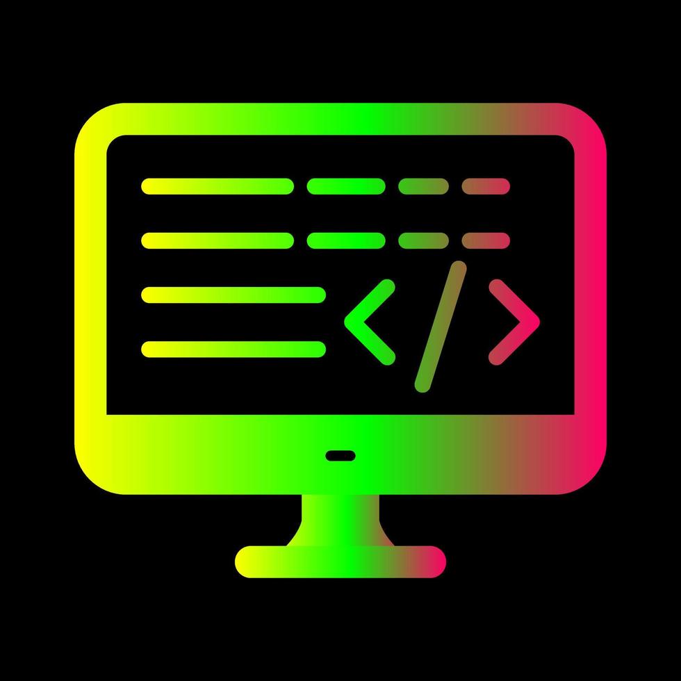 Coding  Unique Vector Icon