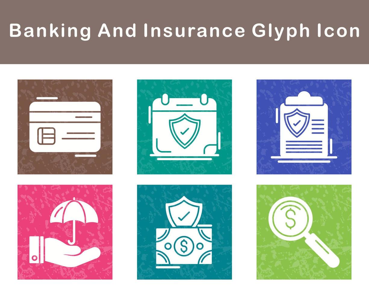 Banking And Protection Vector Icon Set