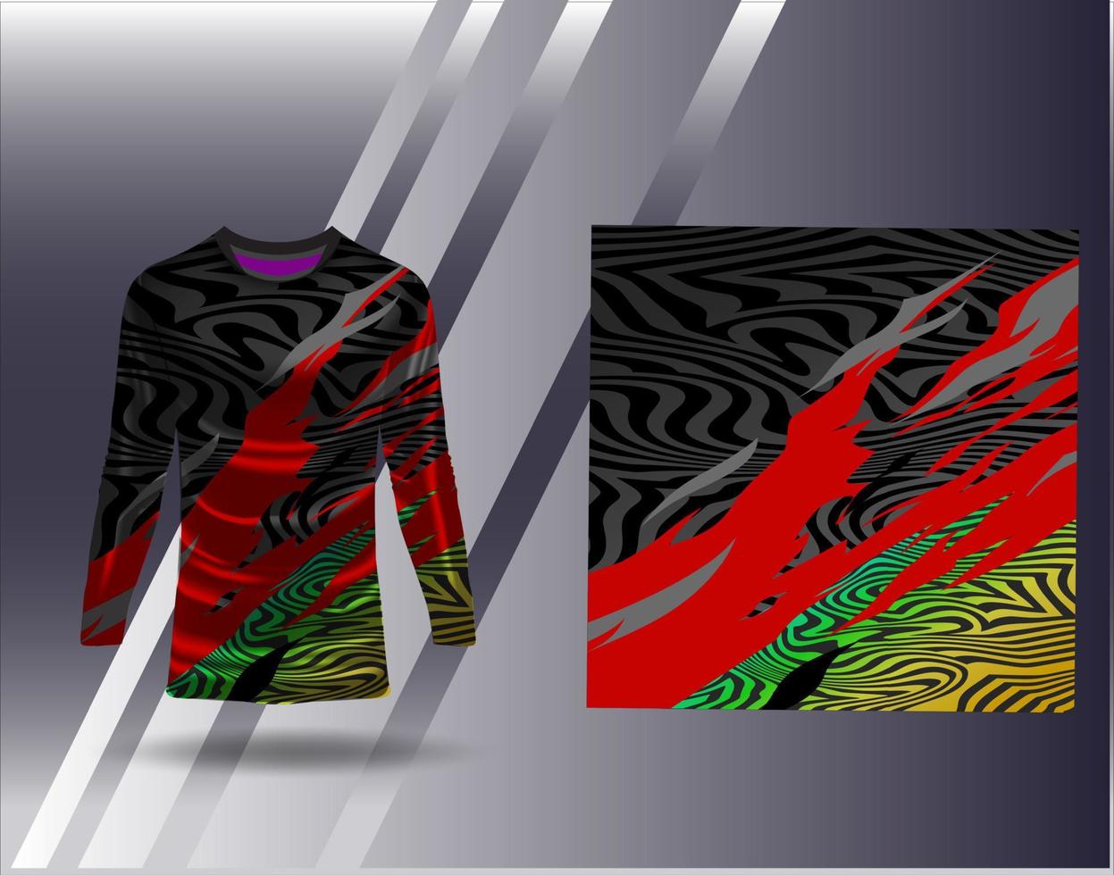 Tshirt sports design for racing  jersey  cycling  football  gaming vector