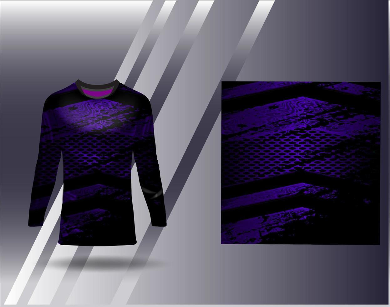 Premium Vector  A black and purple jersey that says'jersey design