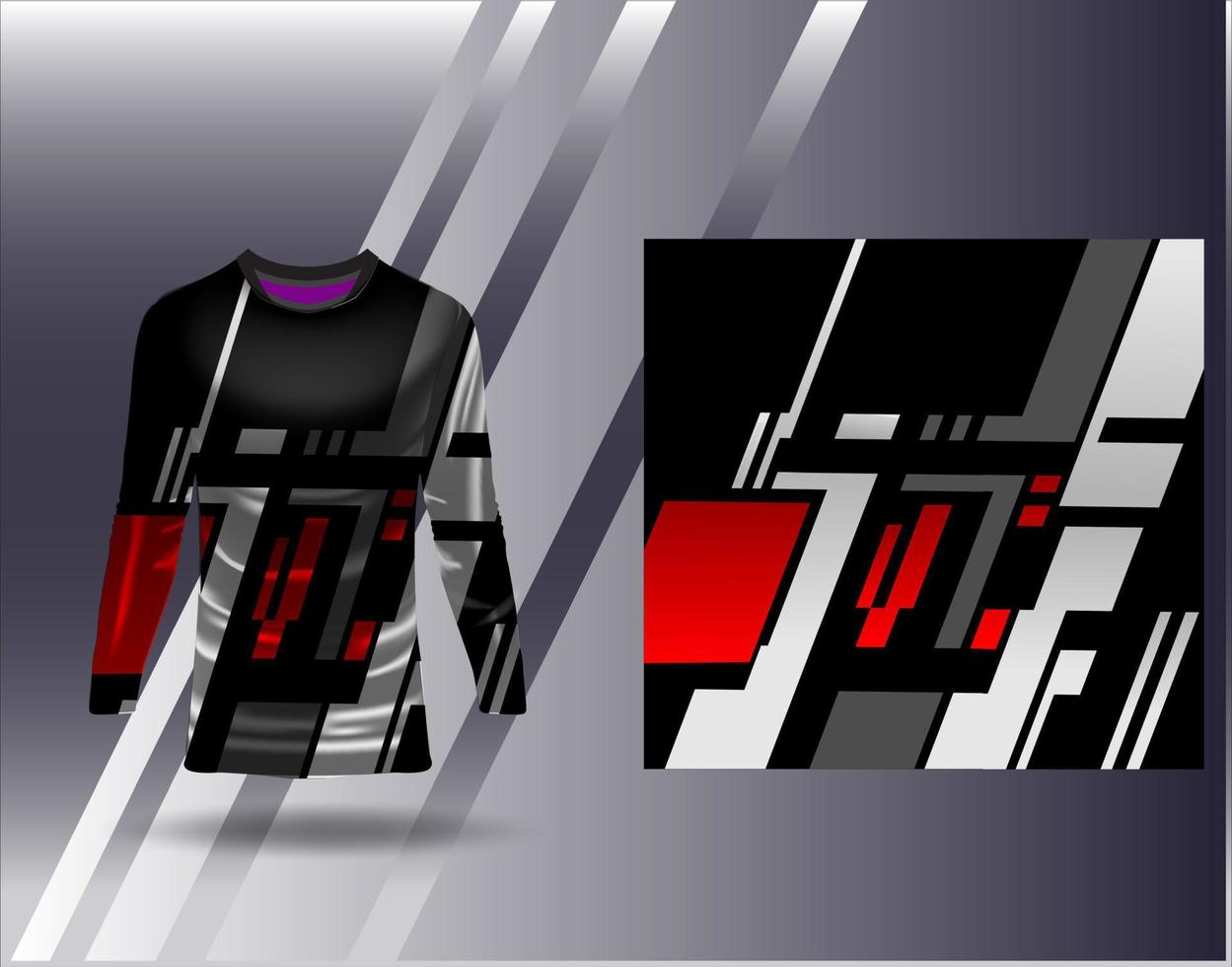 Tshirt sports design for racing  jersey  cycling  football  gaming vector
