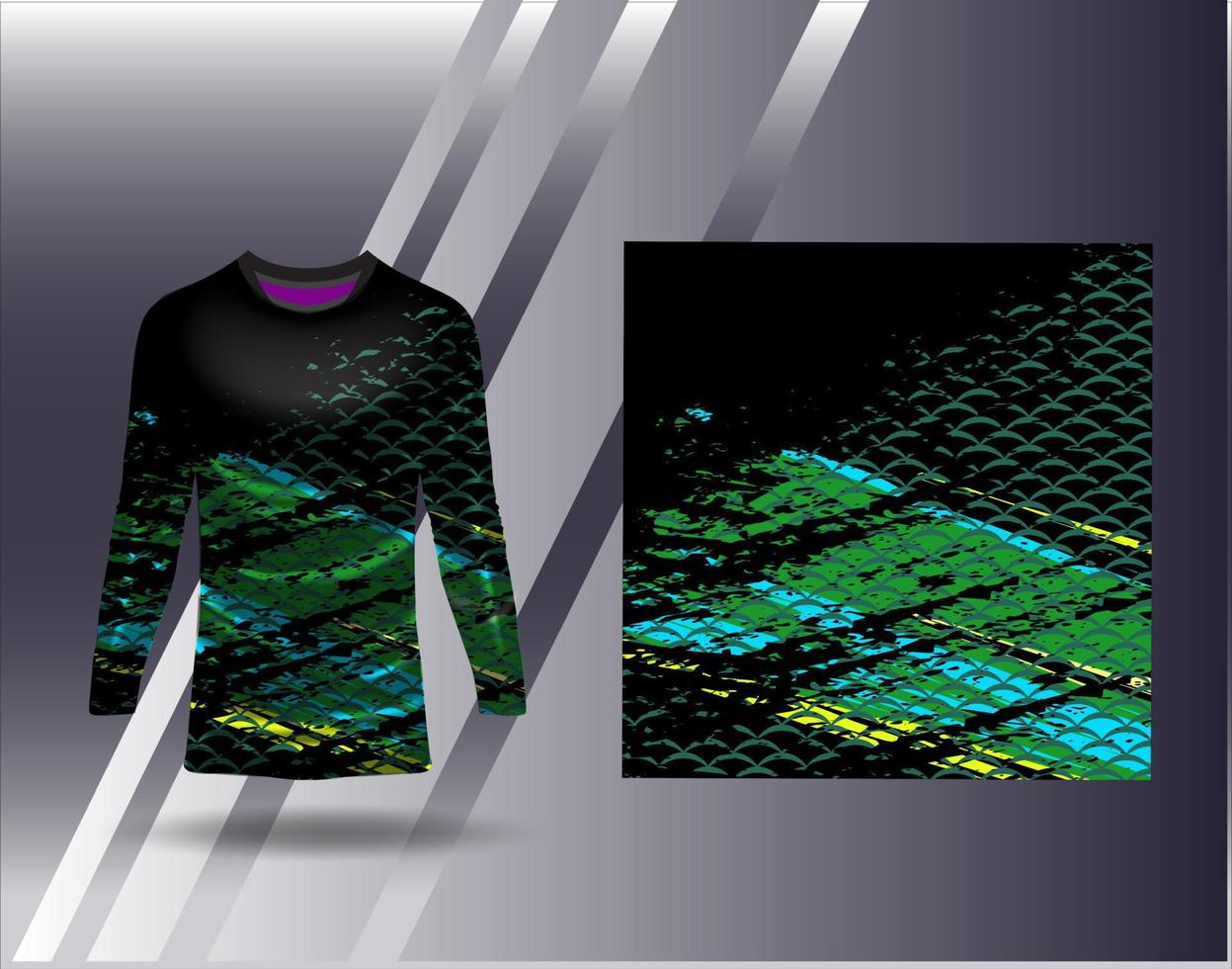 Tshirt sports design for racing  jersey  cycling  football  gaming vector