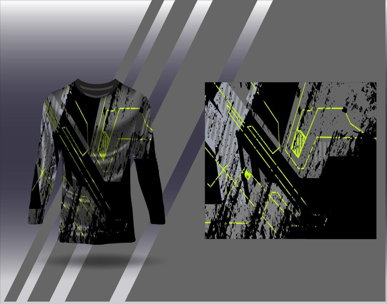 Tshirt sports design for racing  jersey  cycling  football  gaming vector