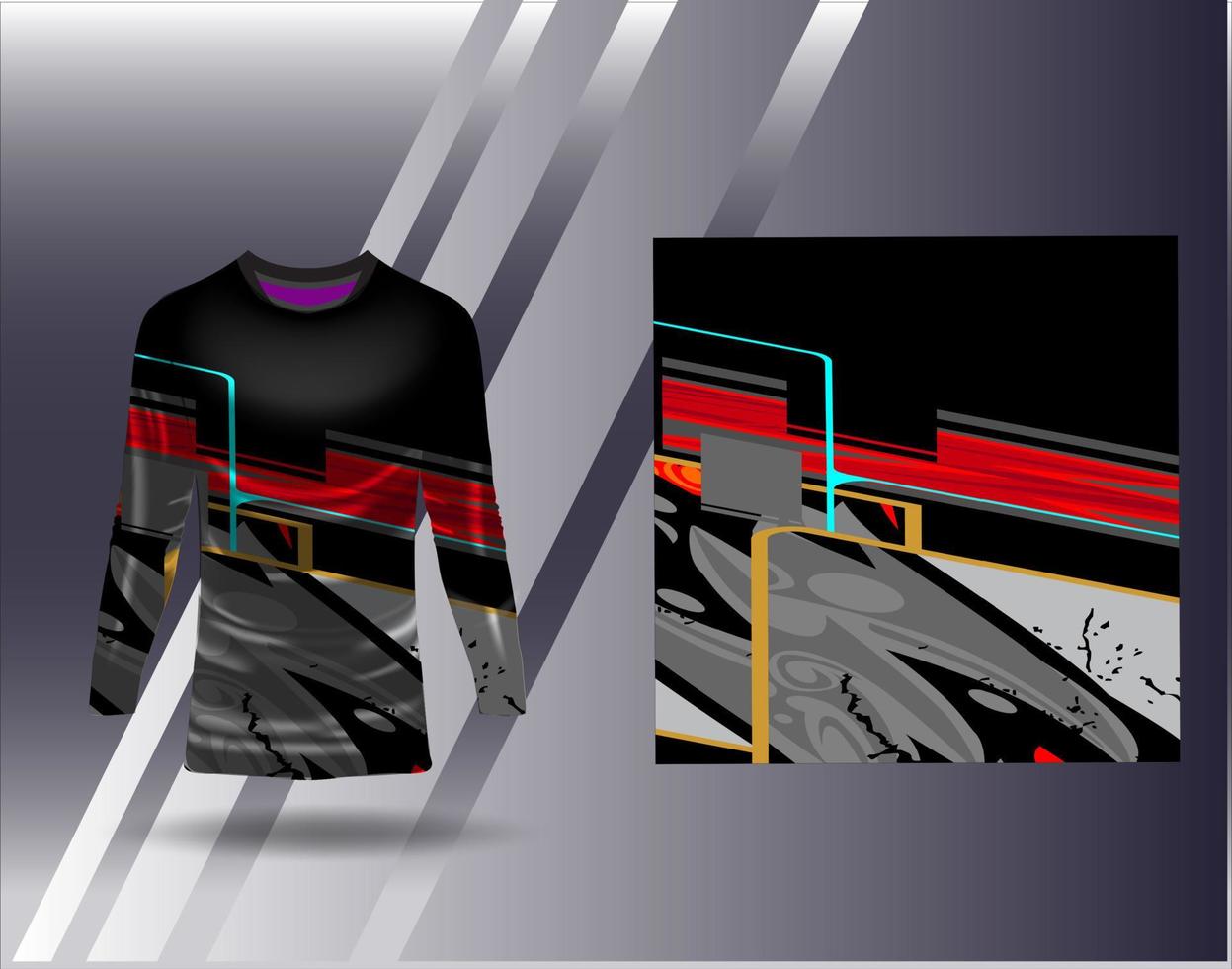 Tshirt sports design for racing  jersey  cycling  football  gaming vector
