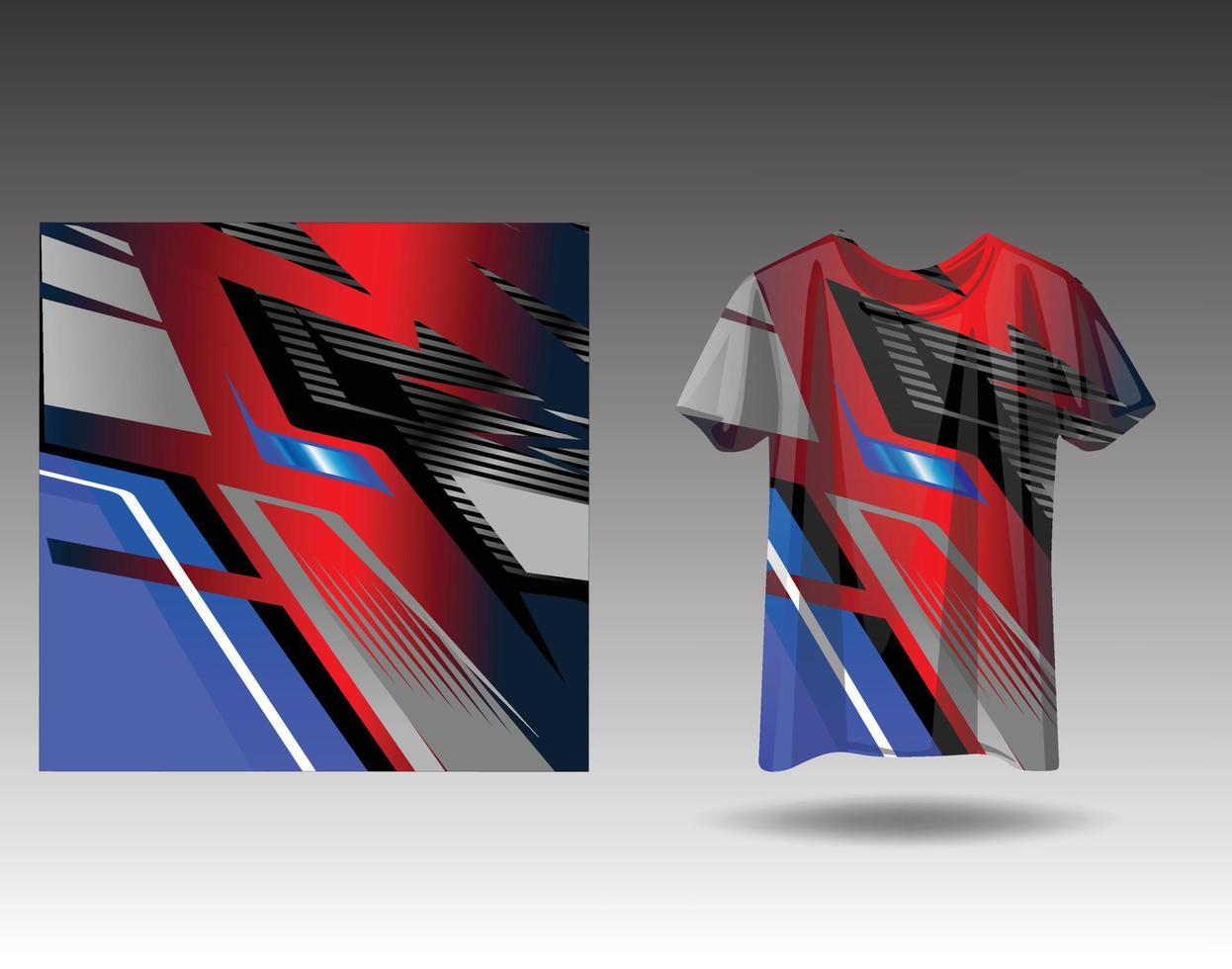 Tshirt sports design for racing  jersey  cycling  football  gaming vector