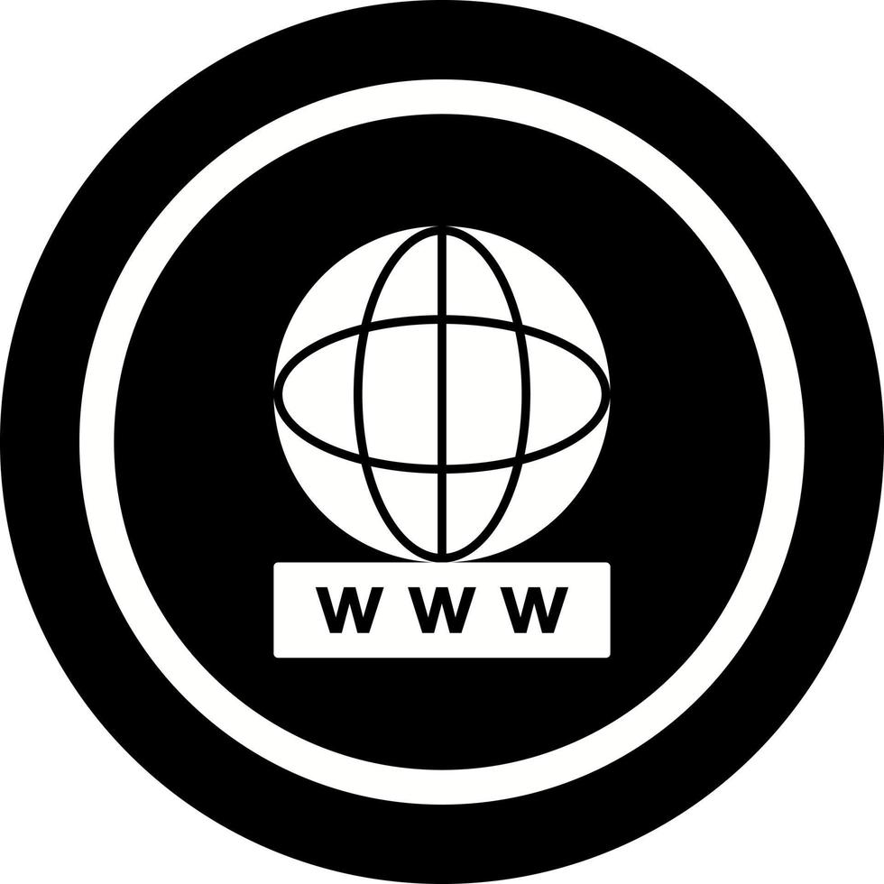 Unique World Wide Web Vector Icon