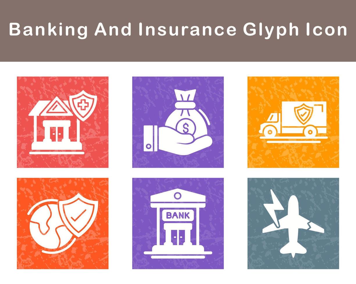 Banking And Protection Vector Icon Set