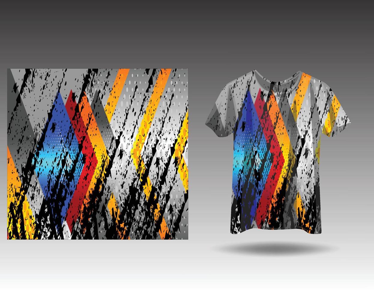 Tshirt sports design for racing  jersey cycling  football  gaming vector