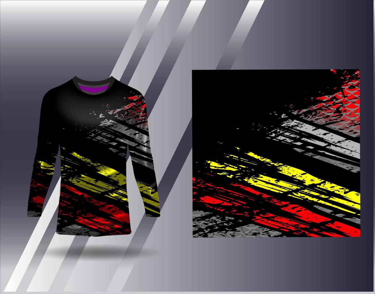 camiseta diseño deportivo para carreras jersey ciclismo fútbol juegos vector