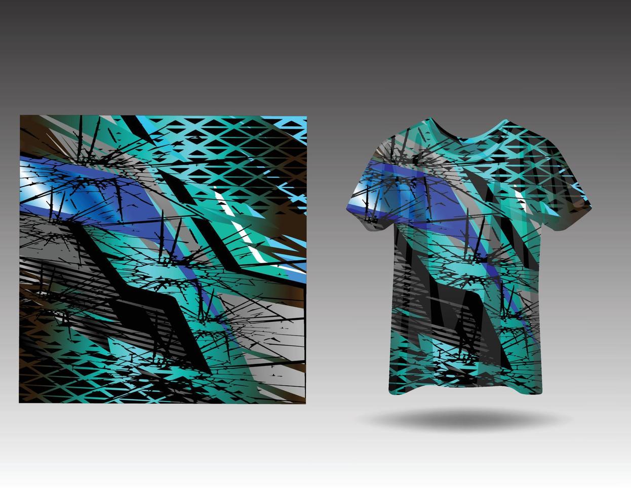 Tshirt sports design for racing  jersey  cycling  football  gaming vector