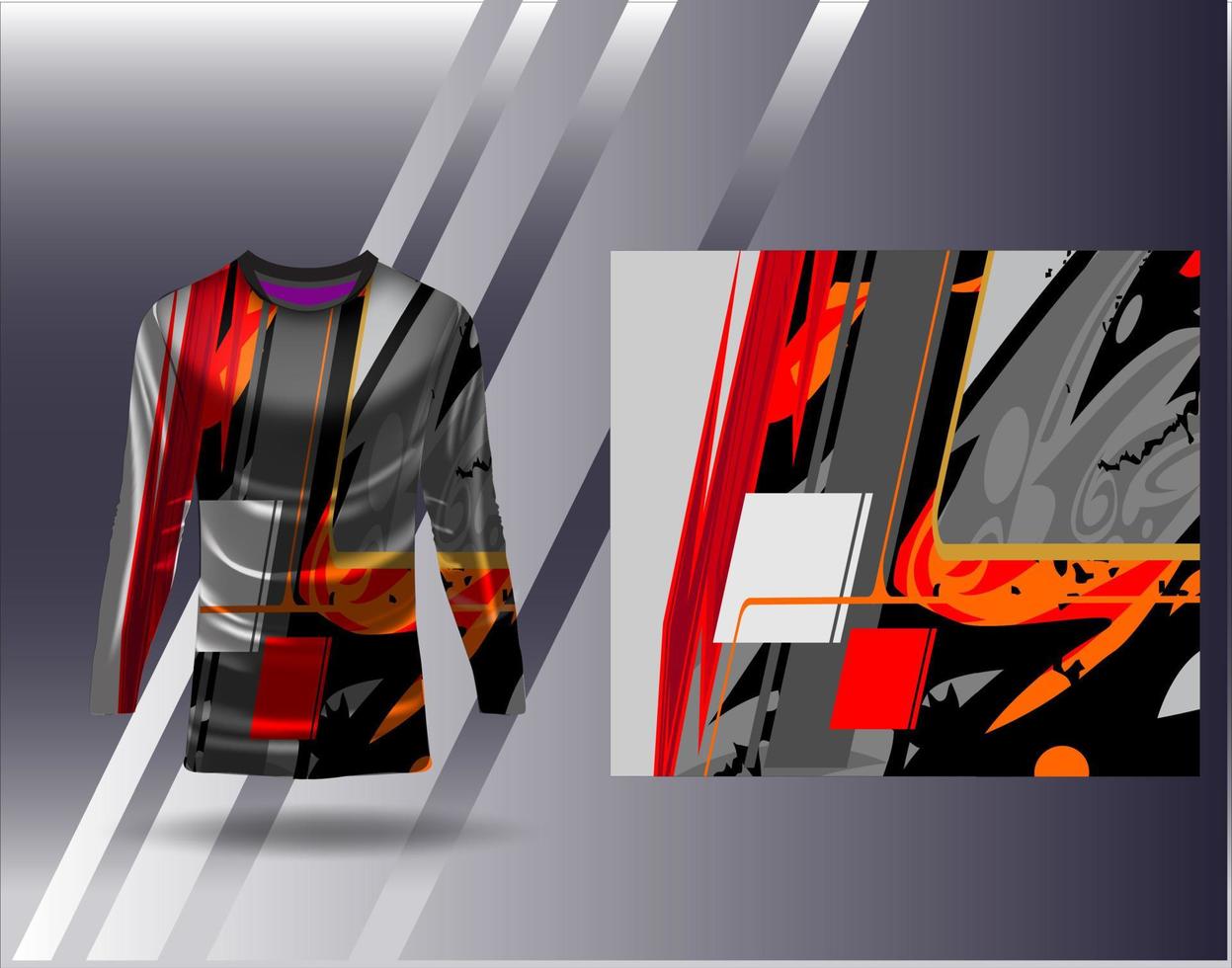 Tshirt sports design for racing  jersey  cycling  football  gaming vector