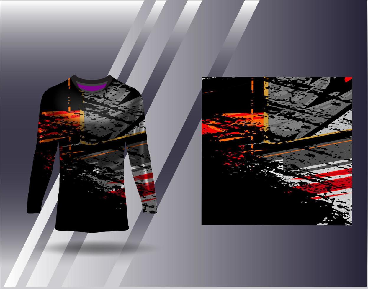 Tshirt sports design for racing  jersey  cycling  football  gaming vector
