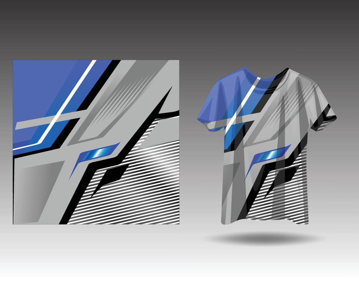 Tshirt sports design for racing  jersey  cycling  football  gaming vector