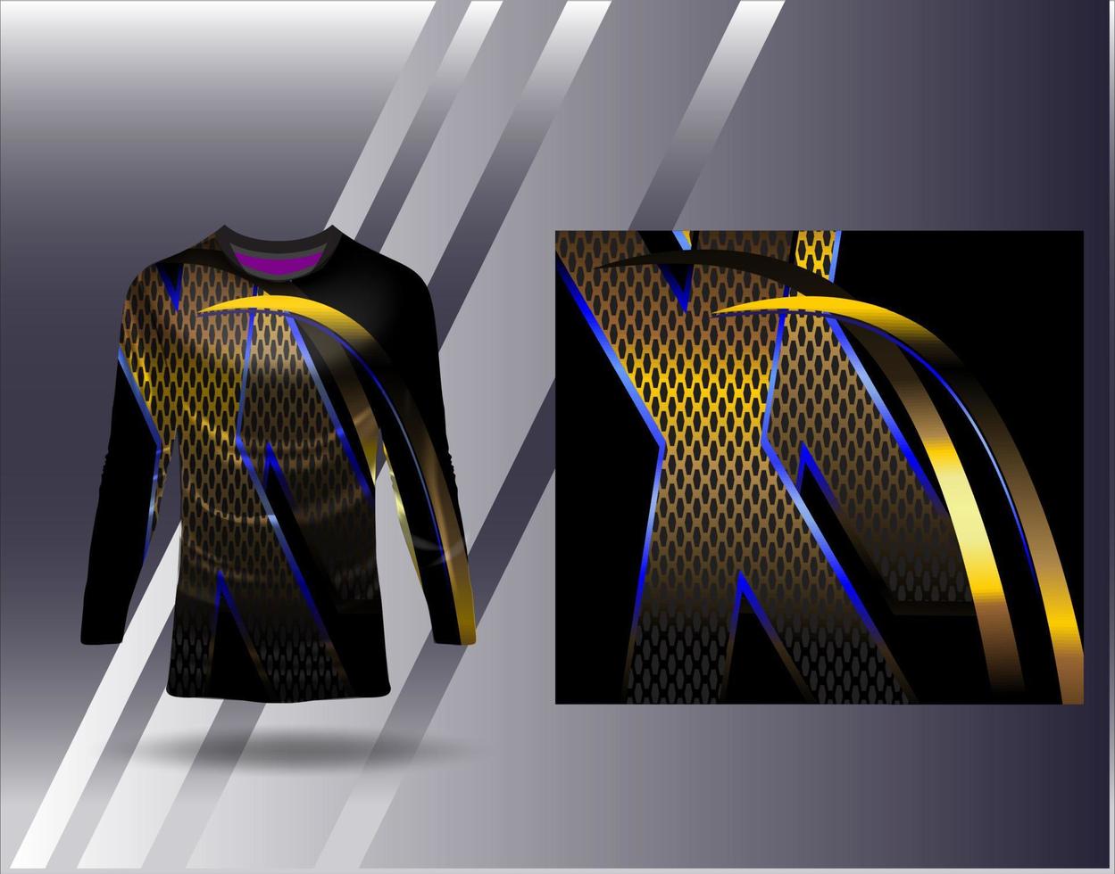 Tshirt sports design for racing  jersey  cycling  football  gaming vector