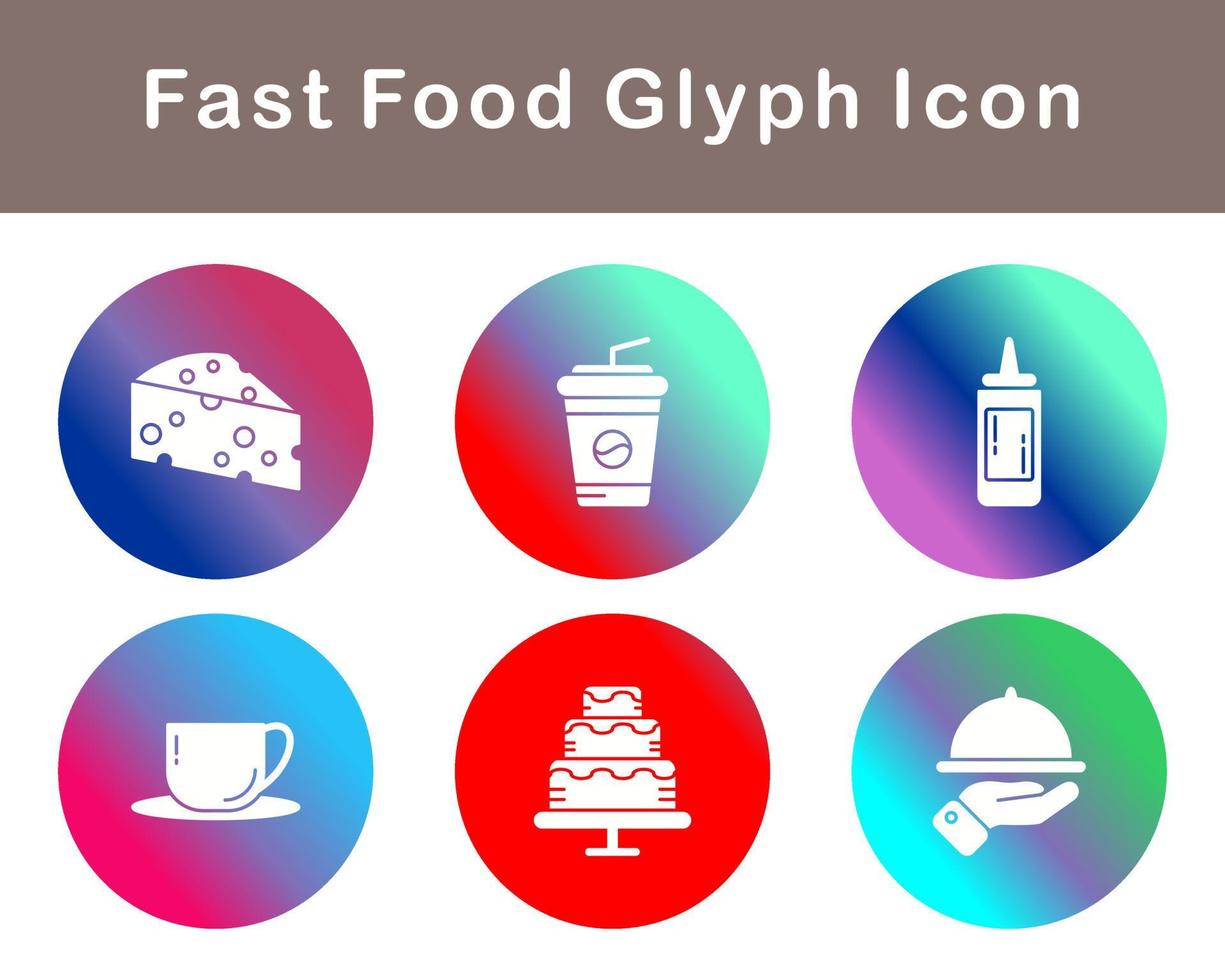 Fast Food Vector Icon Set