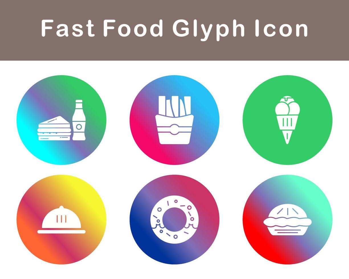 Fast Food Vector Icon Set