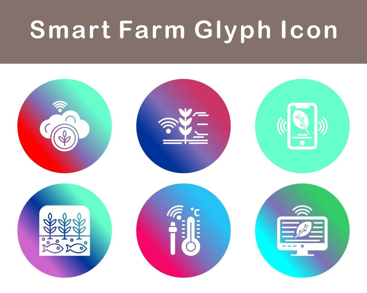 Smart Farm Vector Icon Set