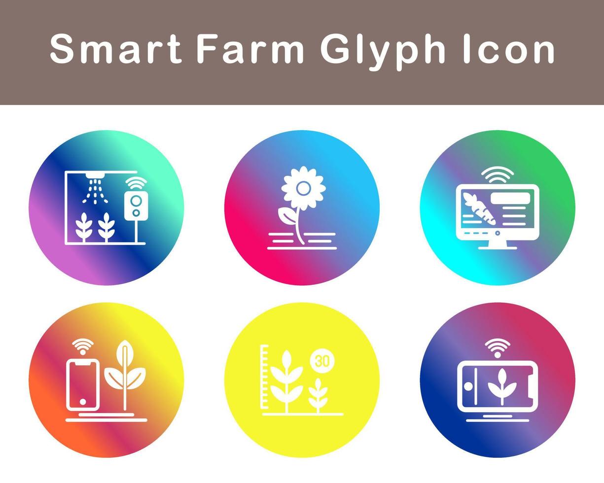Smart Farm Vector Icon Set