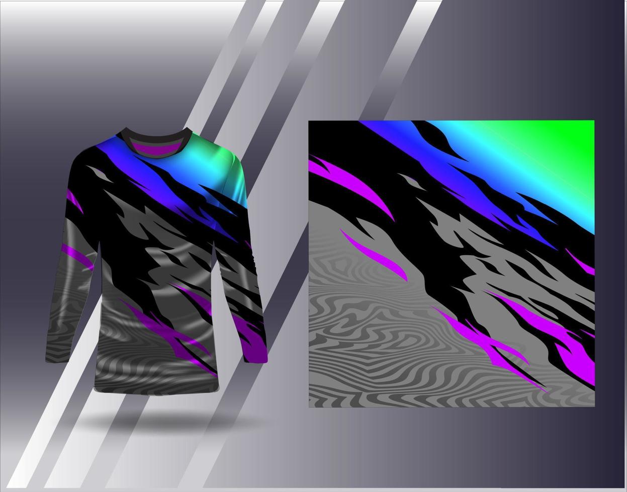 Tshirt sports design for racing  jersey  cycling  football  gaming vector