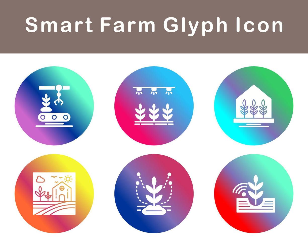 Smart Farm Vector Icon Set