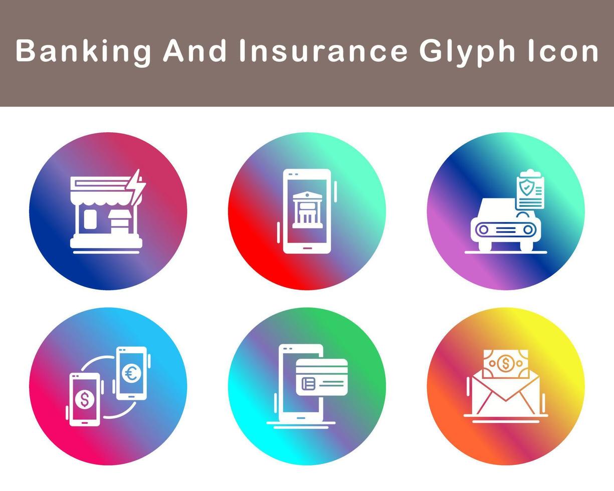 Banking And Protection Vector Icon Set
